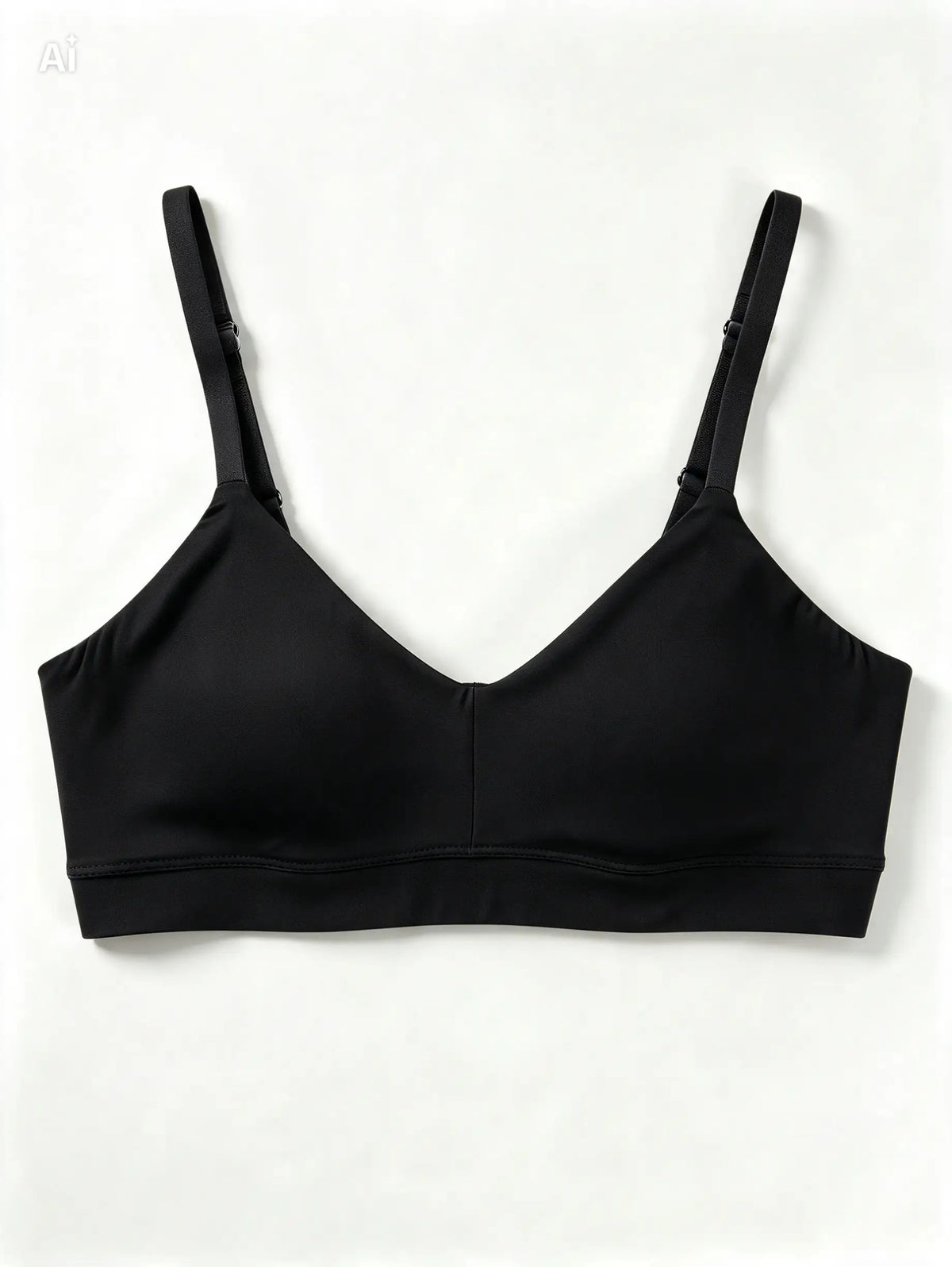 Non-padded reinforced bra